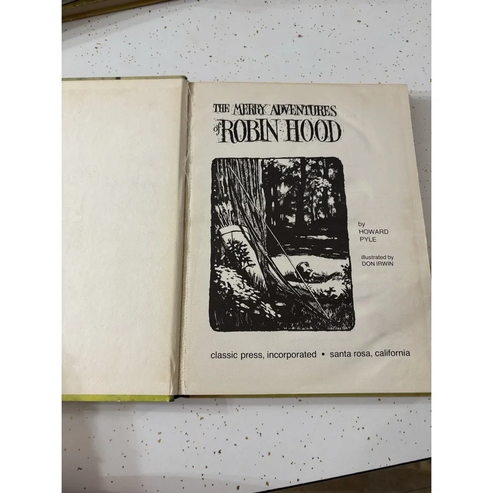 The Merry Adventures Of Robin Hood Howard Pile HC Educator‎ Classic Vintage 1968